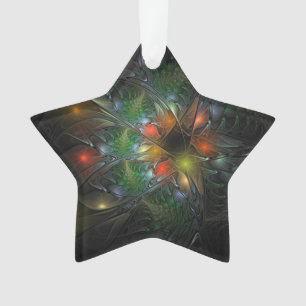 Adorno Flores de fantasía fractal blandas y tendientes