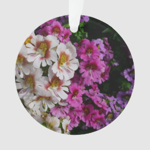 Adorno Flores de mariposa de rosa blanco y morado