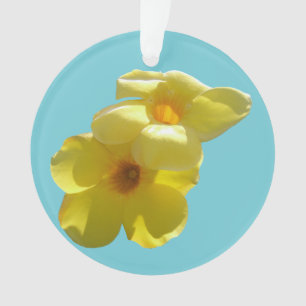 Adorno Flores de trompeta doradas I