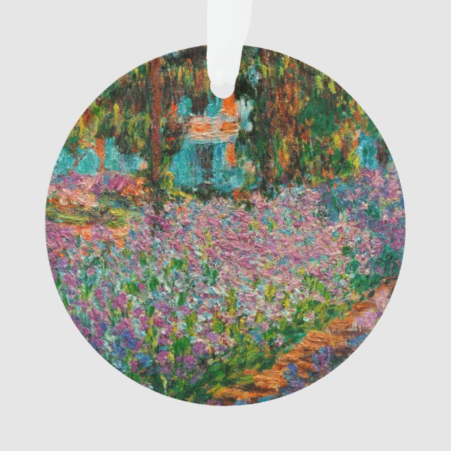 Adorno Flores Giverny del Irises Monet Garden (Anverso)