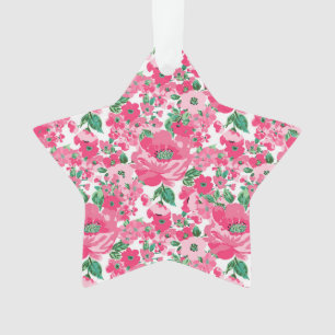 Adorno Flores Pintadas De Mano Corta, Elegante Diseño Bl