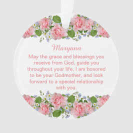 Adorno Flores rosas bautizadas como bautismo de hijastra