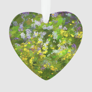 Adorno Flores silvestres Impasto Pintura - Arte de flores