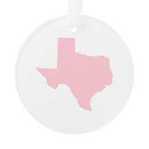 Forma simple de mapa rosa de Texas