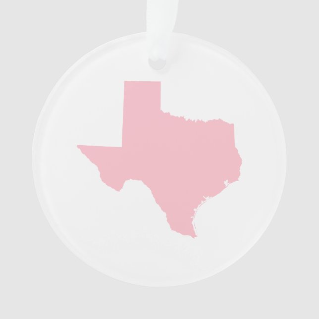 Adorno Forma simple de mapa rosa de Texas (Anverso)