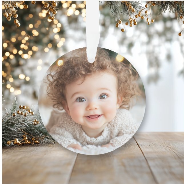 Adorno Foto Adorable para bebé | La primera Navidad del b (Subido por el creador)