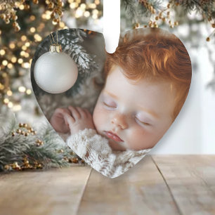 Adorno Foto Adorable para bebé La primera Navidad del b