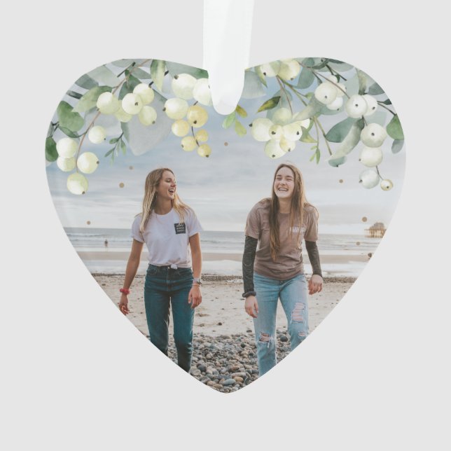 Adorno Foto Corazón para mis Navidades amigos