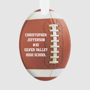 Adorno Foto de Back Personalizado Football Sports