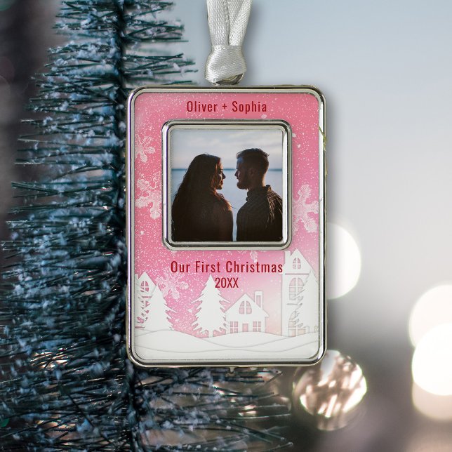 Adorno Foto De Casas Snowy De Invierno Rosa Wonderland (Subido por el creador)