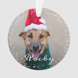 Adorno Foto de feriado de perros Mascotas personalizados