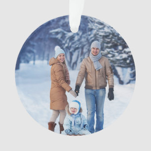 Adorno Foto de la familia de invierno de vacaciones