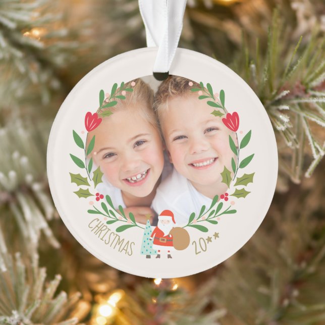 Adorno Foto de la guirnalda de Santa Navidades (Árbol)