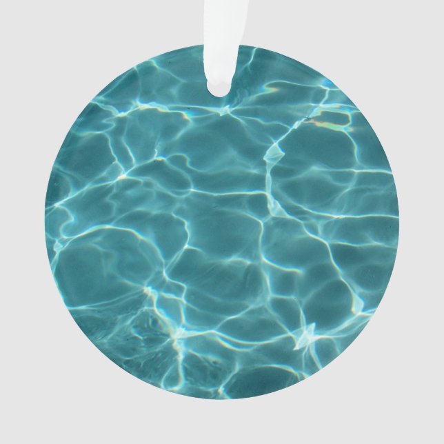 Adorno Foto De La Piscina Verde De Aqua (Anverso)