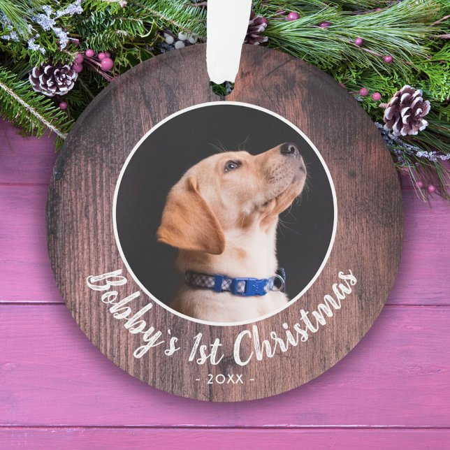 Adorno Foto de Mascota de perro de Navidades de pipa de m (Subido por el creador)