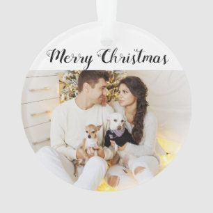 Adorno Foto de Navidad de pareja familiar personalizada c