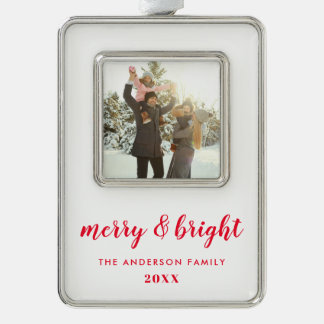 Adorno Foto de Navidades de merry y Bright