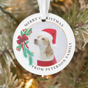Adorno Foto de nombre de familia de navidades