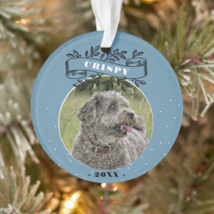Adorno Foto de Perro Cinta Elegante Mascota Personalizada
