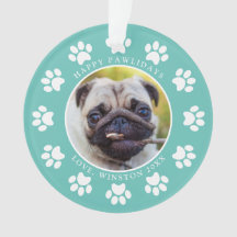 Foto de perro personalizada de Happy Pawlidays en 