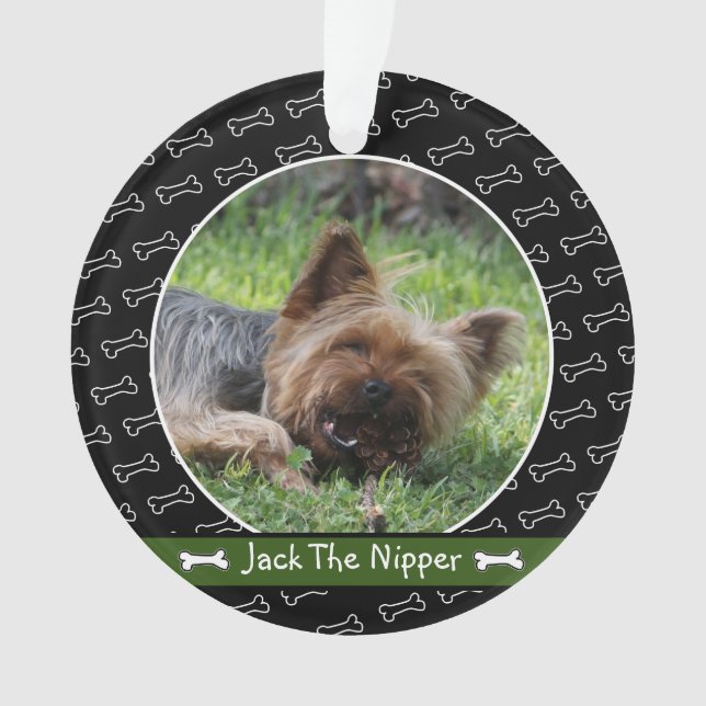 Adorno Foto de perro propio de un perro personalizada (Anverso)