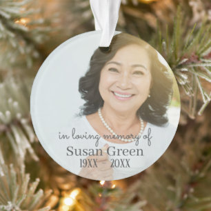 Adorno Foto de Personalizado de memoria amorosa Navidad