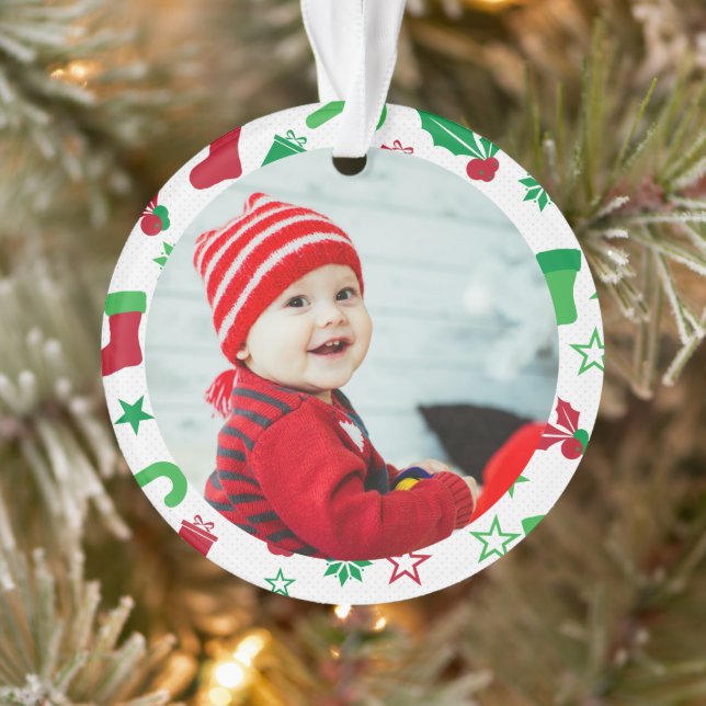 Adorno Foto de personalizado fotografiando la primera fie (Árbol)