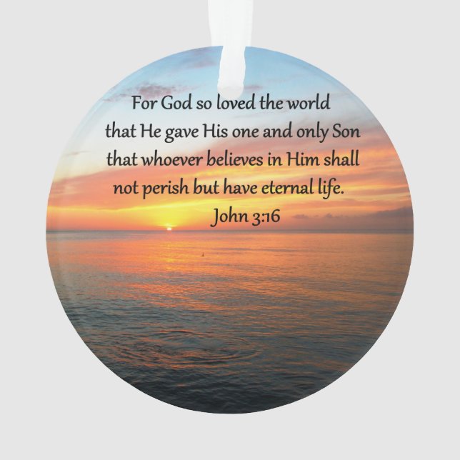 ADORNO FOTO DE SERENE JOHN 3:16 SUNRISE (Reverso)