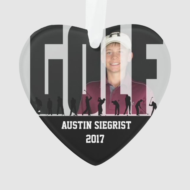 Adorno Foto del golf del recuerdo (Reverso)