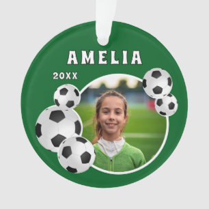 Adorno Foto deportiva de Green Soccer Ball