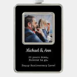 Adorno Foto Keepsake, 25 años | Pareja de vacaciones