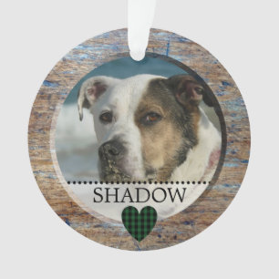 Adorno Foto Mascota Nombre Personalizado Corazón Navidade