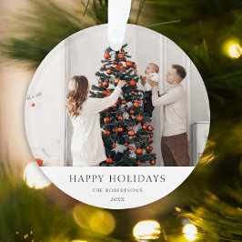 Adorno Foto mínima de Navidades | Retrato familiar modern