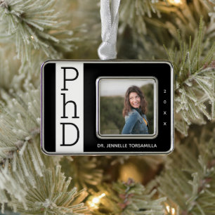 Adorno Foto: Ornamen de Navidades de graduación de doctor