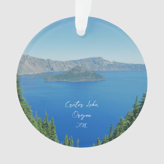 Adorno Foto panorámica del Crater Lake Oregon (Anverso)