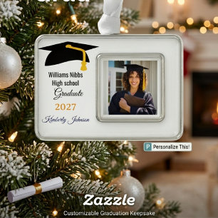 Adorno Foto personalizada de graduación de secundaria Cla