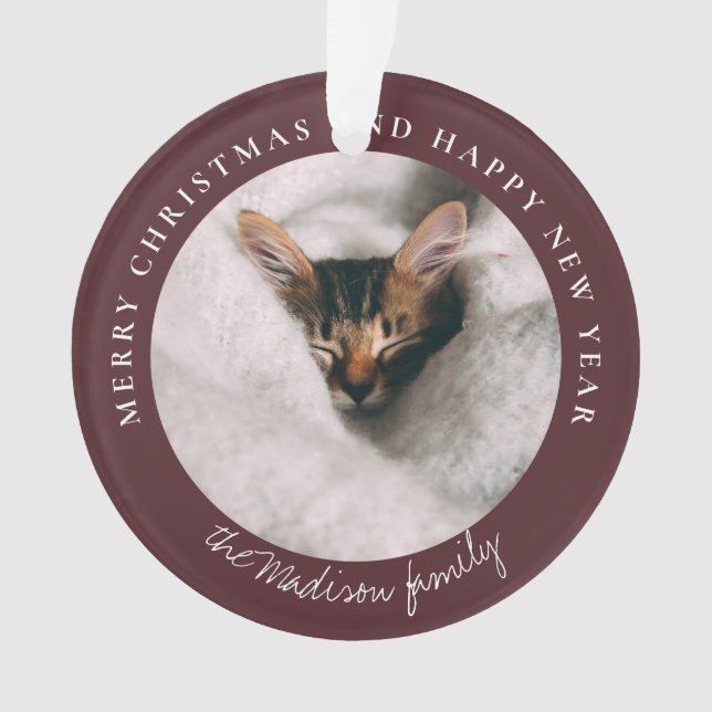 Adorno Foto personalizada de la cabina de sonido clásica (Anverso)