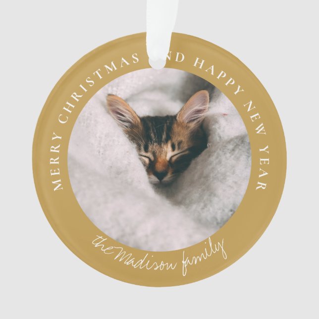 Adorno Foto personalizada de la cabina de sonido clásica (Anverso)