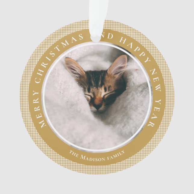 Adorno Foto personalizada de la cabina de sonido clásica (Anverso)