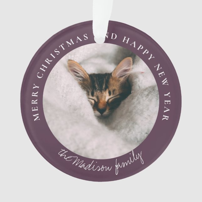 Adorno Foto personalizada de la cabina de sonido clásica (Anverso)