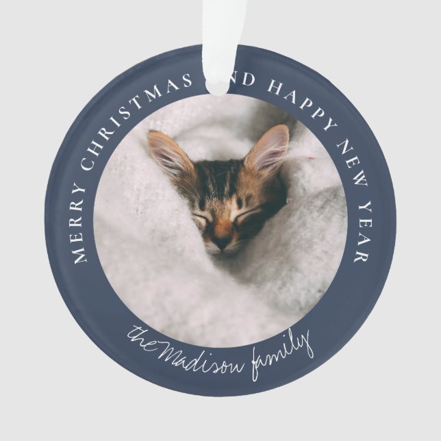 Adorno Foto personalizada de la cabina de sonido clásica (Anverso)