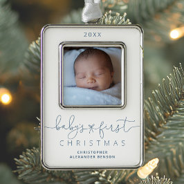Adorno Foto personalizada de los primeros Navidades del b