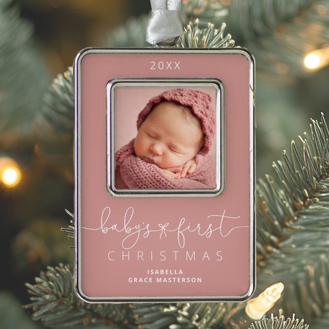 Adorno Foto personalizada de los primeros Navidades del b (Subido por el creador)