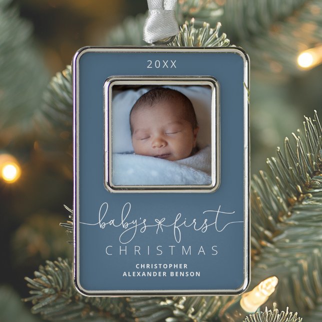 Adorno Foto personalizada de los primeros Navidades del b (Subido por el creador)