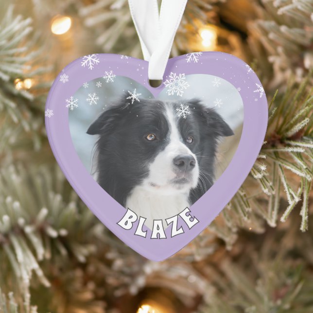 Adorno Foto personalizada de Mascota de perro de Navidade (Árbol)