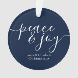 Adorno Foto Personalizada De Navidades Modernos De Paz Y 
