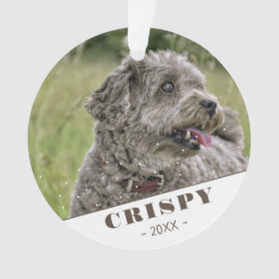 Adorno Foto personalizada de perro de mascota linda y per