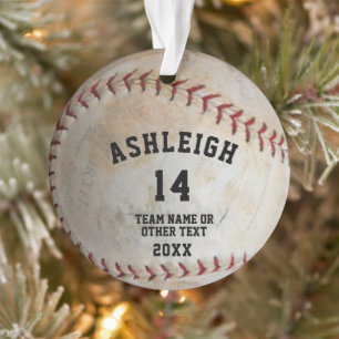 Adorno Foto personalizada de Softball Ball