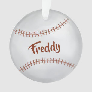 Adorno Foto personalizado Baseball Simple Typography
