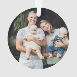 Adorno Foto personalizado personalizada y texto azul Hanu